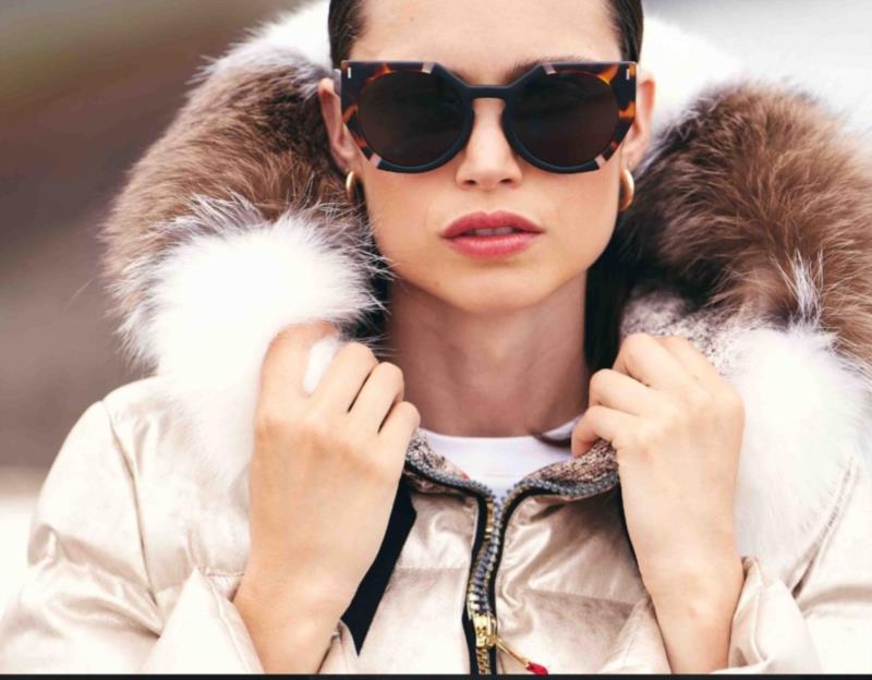 DICHI PARKA MYNDI SILVER BLUE FOX RAYAS DORADA