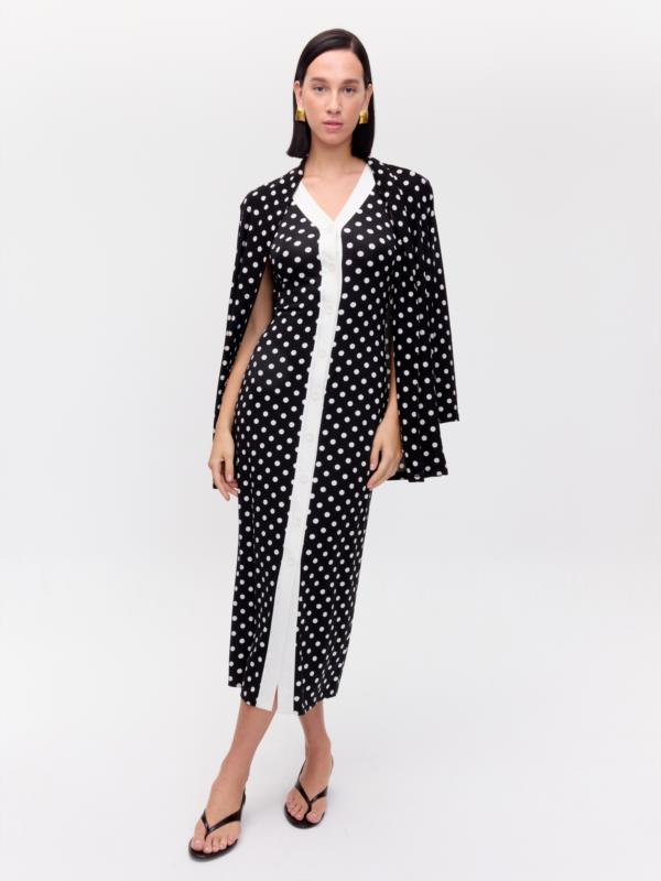 MIOH VESTIDO SUNNY DOTS, SIN MANGAS COMB. DOTS BOT FRONTAL