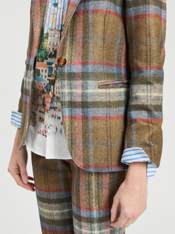 VILAGALLO CHAQUETA HEATHER CUADRO SPORT PUNTO