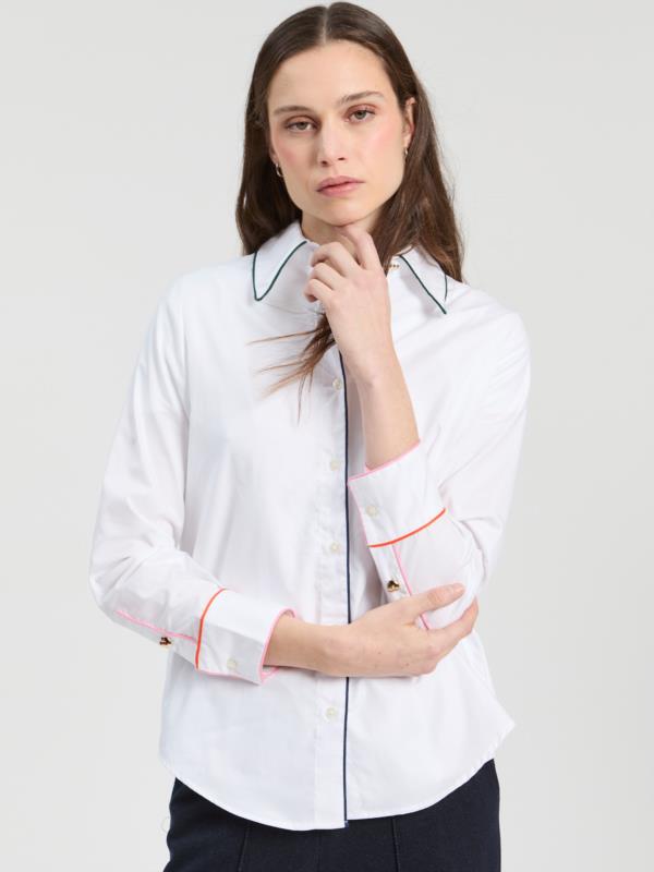 VILAGALLO CAMISA VIVEADA BLANCO