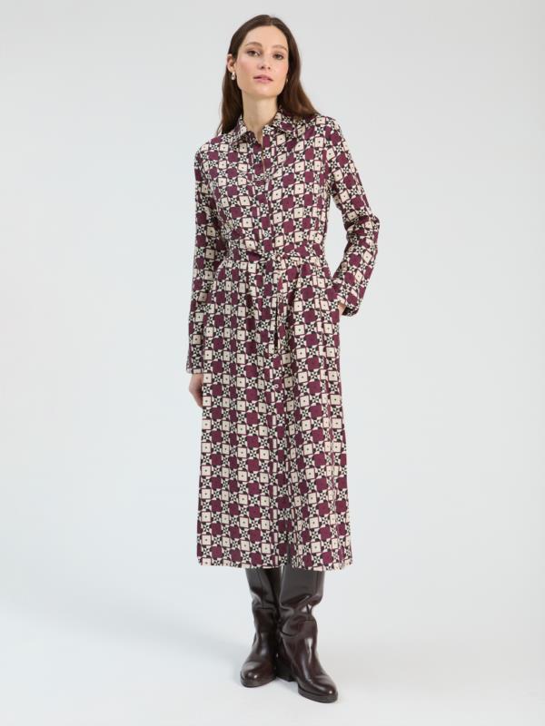 VILAGALLO VESTIDO ISABELA SOL GEO PRINT