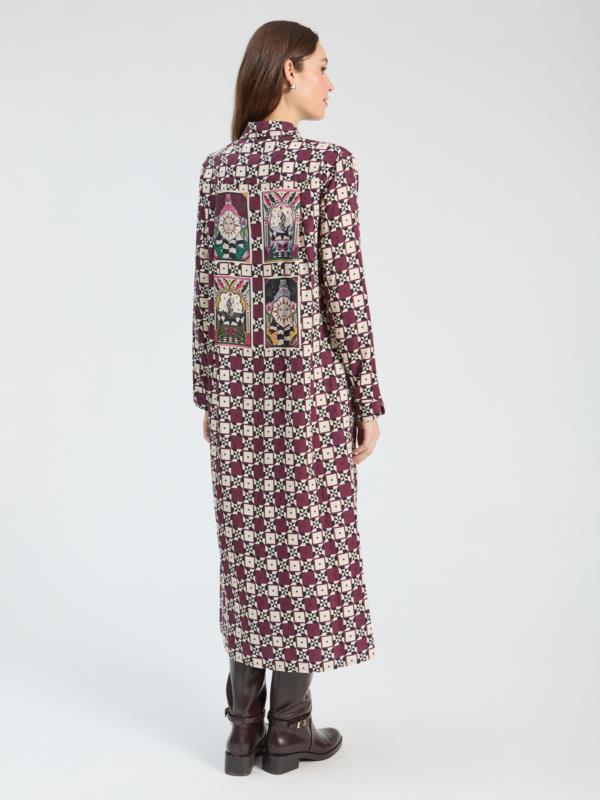 VILAGALLO VESTIDO ISABELA SOL GEO PRINT