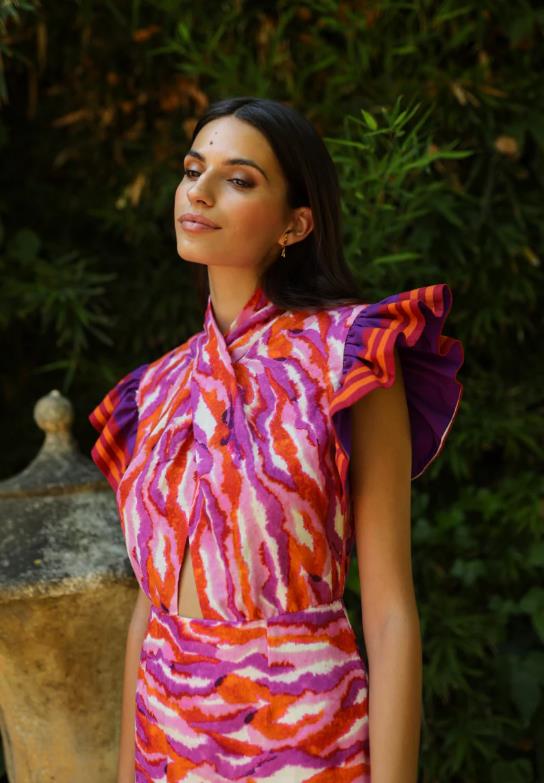 PANAMBI VESTIDO MARTINA MANGA RAYA