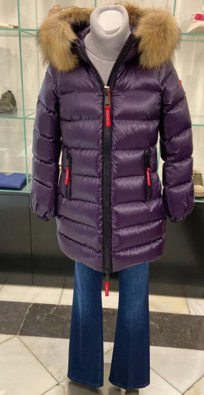 DICHI PARKA ELKA RACOON COLOR MORADO