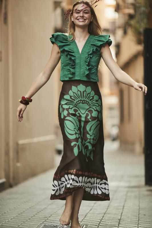 PANAMBI CAMISA MC VOLANTES FRUNCE DELANTERO