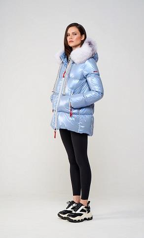 Parka de DICHI modelo BIANCA en color azul.